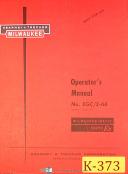 Kearney & Trecker Eb EGC/3-66, Milling Machine Operator's Manual 1966